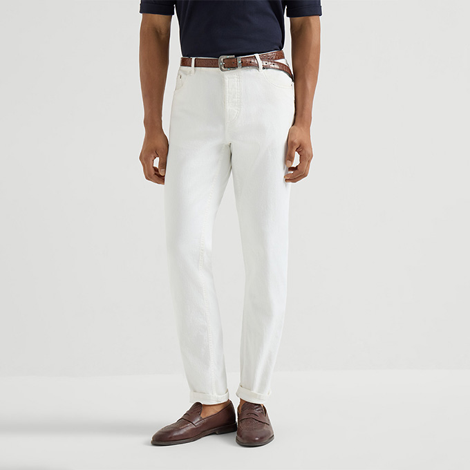 brunello cucinelli castle denim jeans
